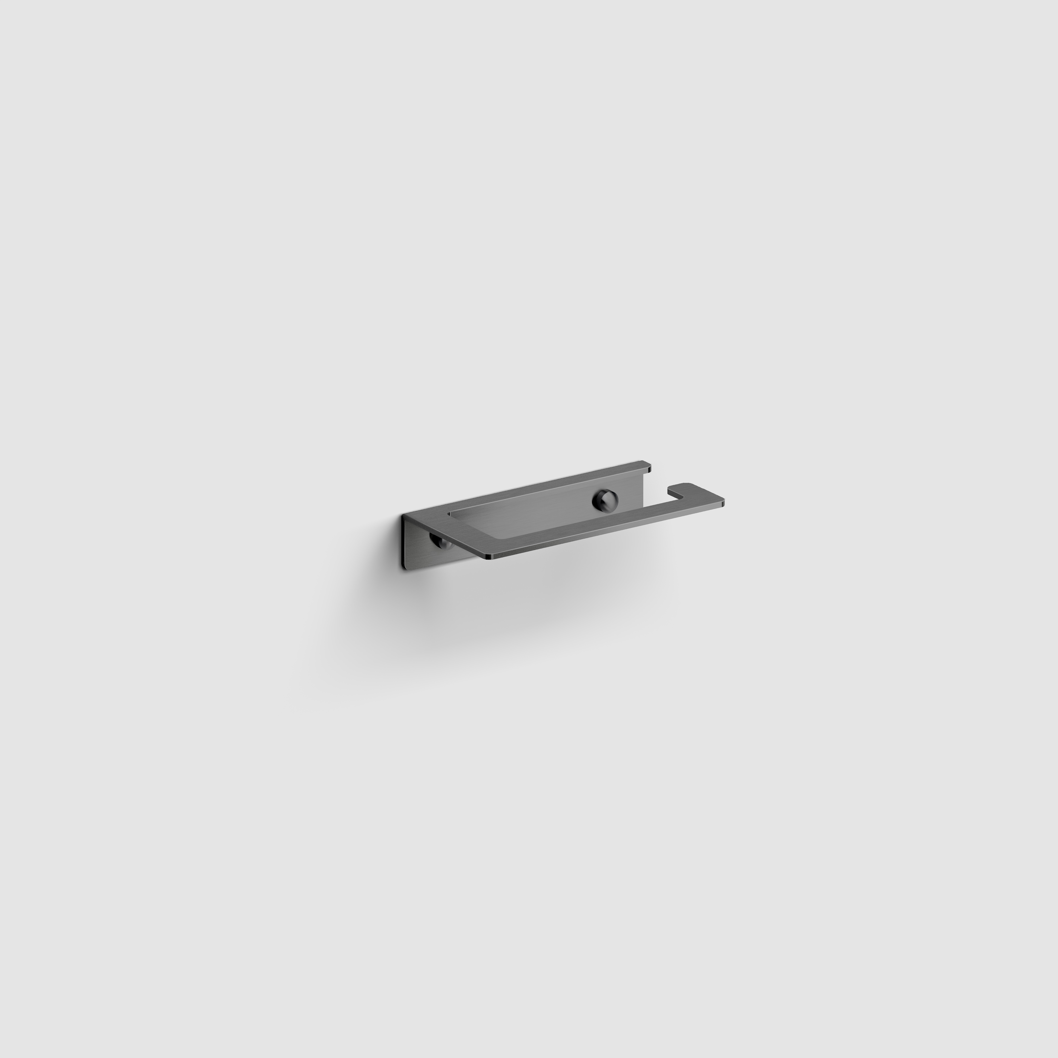 Clou Fold toiletrolhouder zonder klep gunmetal geborsteld PVD CL/09.04030.84